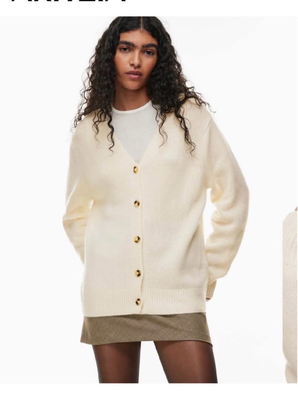 Wilfred Aritzia cashmere cardigan